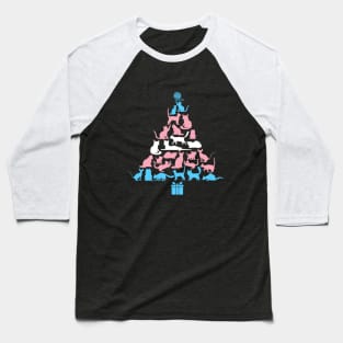 Merry Catmas, meowy catmas trans pride flag Baseball T-Shirt